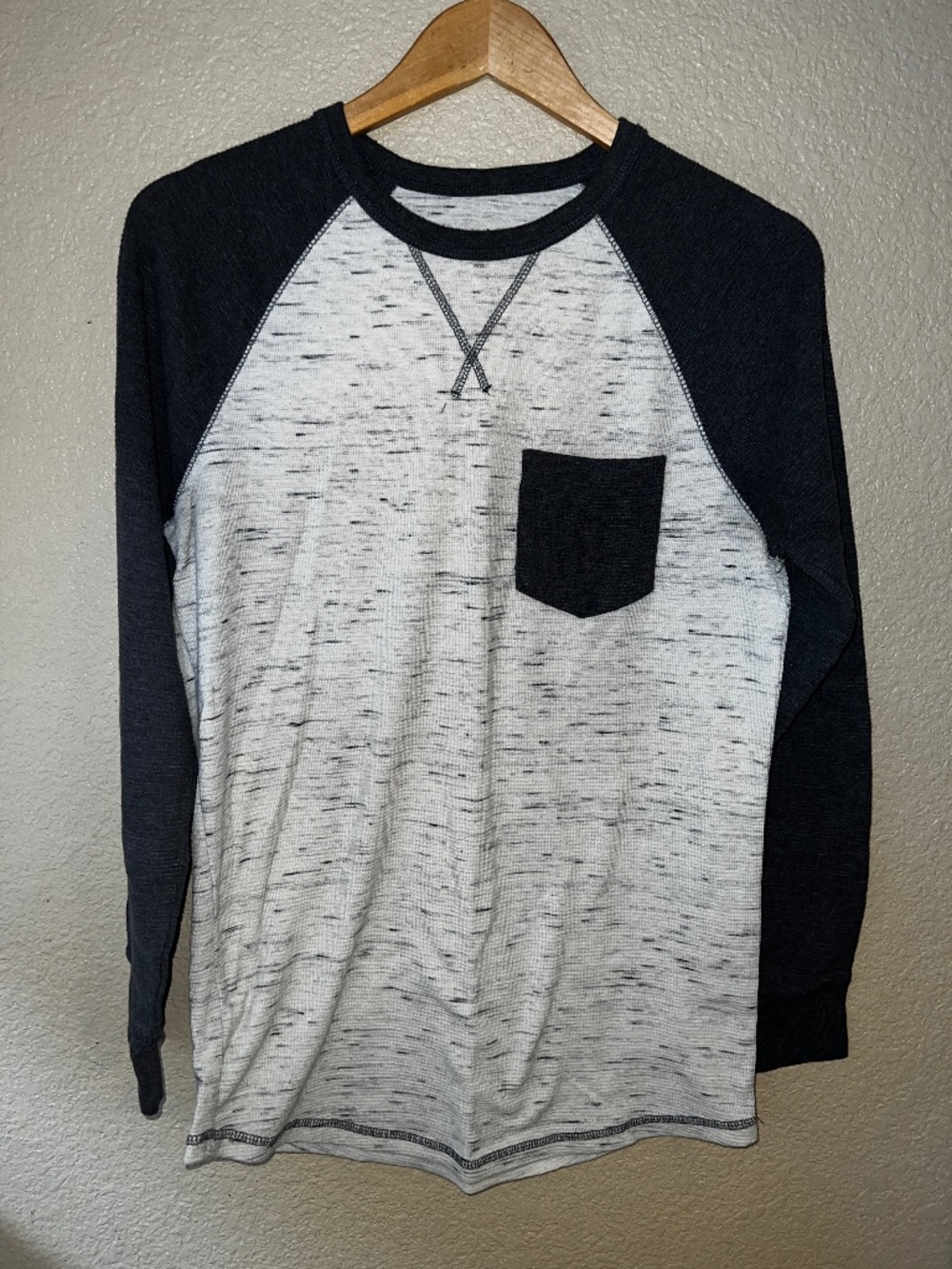 Men's Mossimo Supply Co. Long Sleeve Ribbed Crewneck T-Shirt